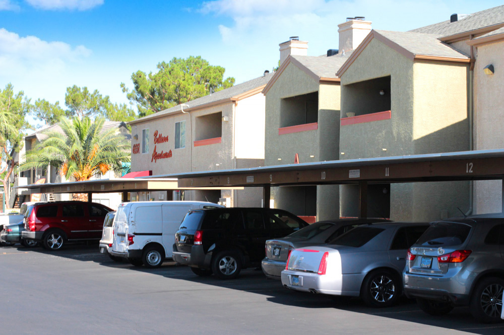 Exterior photo of Bellevue building Parking Area 3