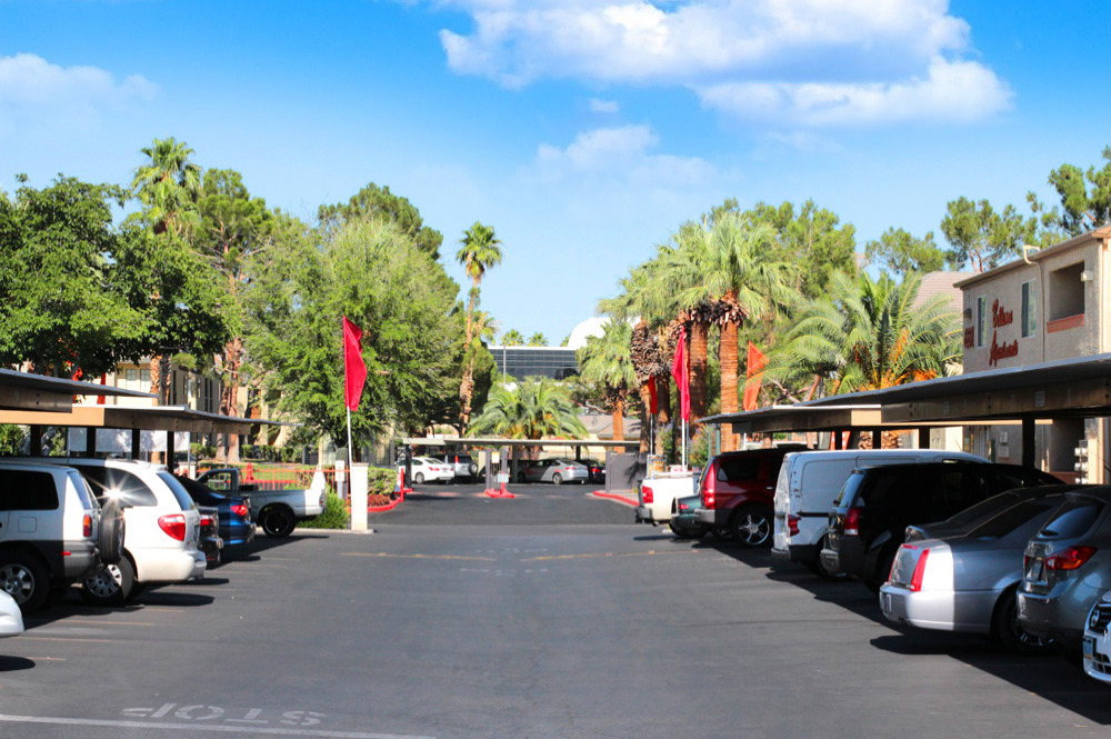 Exterior photo of Bellevue building Parking Area 4