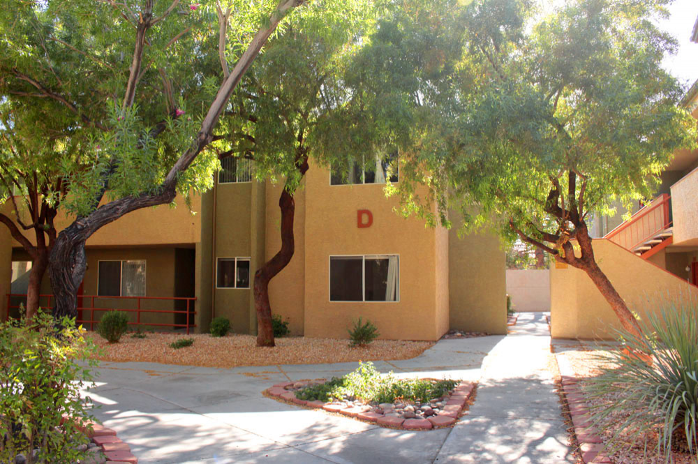 Exterior photo of Bellevue building Walkway 3