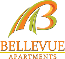 This company logo represents Bellevue Apartments as an entity.